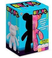 Набор д/творчества 1TOY Флюид Арт "Большой Мишка" 18см Т26677 с красками-золот.,роз.,бирюз.