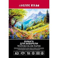 Папка для акварели A3 10л. deVENTE "Art" 2131400 акварел.бум.,270г/м2,мелкое зерно