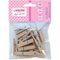 Набор прищепок дерев. deVENTE "Natural Wood" 12шт,35*7мм,натуральный 8120410