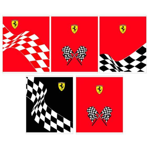 Тетрадь 48л. (клетка) КанцБиз "Ferrari" FR37/5 твин уф-лак