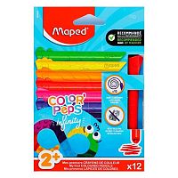 Карандаши пластик. 12цв. MAPED 864600 трёхгр,эргоном.форма,к/к,е/подвес