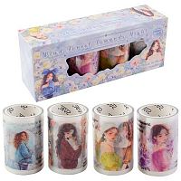 Наклейки КОКОС "Beautiful girl" 253603 4рулона,6см*2м