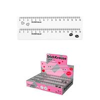 Линейка 15см EK "Clear Beauty" 65471 пластик.