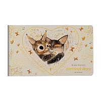 Еженедельник карм. н/д А6  80л. BV кож.зам. "Love me. Котики приносят счастье" 3-741/12 зол.срез