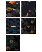 Тетрадь 48л. (клетка) МАЯК "Офис чёрно-серая" Т548 K1/OLG мел.карт.,лак,асс.