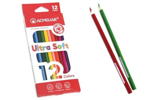 Карандаши 12цв. ACMELIAE "Ultra Soft" 43125 к/к