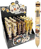 Ручка авт. шар. 8-ти цв. INTELLIGENT "Cat" DJ-81/DG-24 корп.с фигуркой,асс.