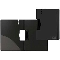 Папка-клипборд А4 deVENTE "Total Black.Чёрная" 3034541 полипр.,толщ.2мм,гориз.,внутр.карм.,на рез.