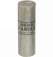 Свеча "New Star" ZD-074 114-148 серебро,5*15см