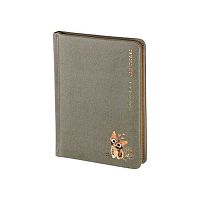 Ежедневник н/д А6 120л. BV кож.зам. "Love me.Милый котик" 3-745/20 зол.срез,беж.бум.,линейка