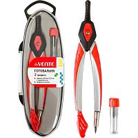 Готовальня deVENTE (2предм.) 5093500 чёрный пласт.футляр