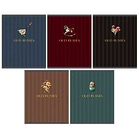 Тетрадь 48л. (клетка) ЭКСМО Premium "Old Russhia" ТКМФ489795 мат.текст.лам.,тисн.фольг.