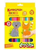 Карандаши двухстор. 18шт.-36цв. Каляка-Маляка КДКМ36 шестигр.корп.,к/к