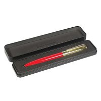 Ручка подар. шар. BV "Napoli" 20-0383/04-15 син.,1,0мм,повор.мех.,красн./золот.мет.корп.,метал.футл.