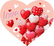 0.2-79-14411 Открытка Валентинки (20шт) (подвеска,сердце) (МО)