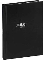 Записная книжка А6  88л. Проф-Пресс "Контрастная классика" Б88-9942 в точку,тв.обл.,резинка