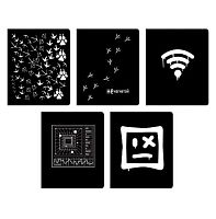 Тетрадь 48л. (клетка) ЭКСМО "Total black. Web" ТК488781 цв.дизайн.карт.,трафарет.печать