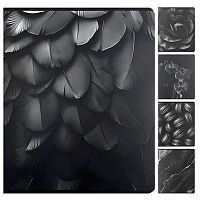 Тетрадь 48л. (клетка) КОКОС "Black for girls" 252869 мел.карт.,мат.лам.,асс.