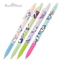 Ручка гелевая авт. "Пиши-Стирай" BV DeleteSlimClick.Classic "Kawaii Animals" 20-0321/11 синяя,0,5мм