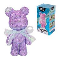 Мозаика алмазная "Чудо-мишка сиреневый" 22*10см 654-0345 к/к