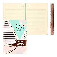 Ежедневник н/д А5 168л. Fiorenzo кож.зам. "Radiance Abstraction" 213321 бронз.срез.,поролон,конгр