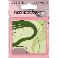 Набор самокл. этикеток-закладок deVENTE 76*76мм,50л. "Marandi. Metallic" 2011443 оливк.,пластик.