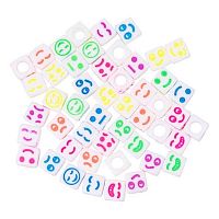 Бусины д/рукоделия Hobbius "Смайлики" №02 пластик.,6мм, 50шт. ABFB-01