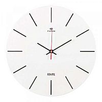 Часы настенные "Классика. Рубин" 3020-005 круг,основ.белый+черный,d=30см