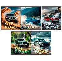 Тетрадь 48л. (клетка) ЭКСМО "Off Road" ТКЛ489640 мел.карт.,выб.лак,асс.