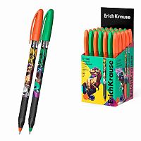 Ручка масл. шар. EK U-109 Stick&Grip Dino Art Ultra Glide Technology 63109 синяя,1,0мм