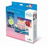 Мозаика алмазная ОРИГАМИ Алмазные узоры. Триптих. Паруса (3 картинки) 10*20см 04238