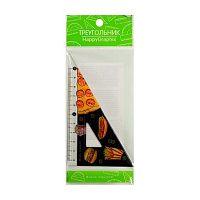 Треугольник BV 30град./10см "HappyGraphix. Гамбургер" 45-0018/04 пластик.