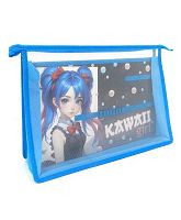 Папка д/тетрадей (труда) А4 ПЧЕЛКА ПТР-2 "Девочка с бантиками" на молн.