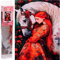 Мозаика алмазная DIAMOND "Юлиана и Тор" 30*40см,полн.выкл.,в рулоне 684-0980