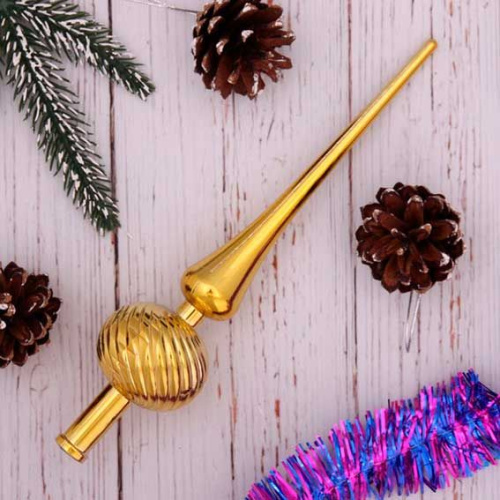 Верхушка  25см "Волна" 201-1045 золото Верхушка  25см "Волна" 201-1045 золото