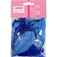 Декор. элементы deVENTE "Перья искусственные в виде листочка" 8130402 оттенки синего,10-15см,5гр