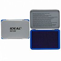 Штемпельная подушка IDEAL 9072M (190089) 70*110мм метал.,настол.,синяя