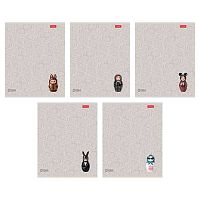 Тетрадь 48л. (клетка) ХАТ "Матрёшки_A La Russe" лам.soft-touch,3D лак,асс.