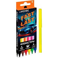 Фломастеры  6цв. deVENTE "Fast Or Last" 5080532 вент.колп.,к/к/подвес