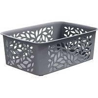 Корзинка д/хранения 836-848 44701 серая,22,2*15,3*8,1см