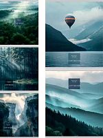 Тетрадь 48л. (клетка) Проф-Пресс "Cold Nature" 48-8842 цв.мел.обл.,лён