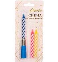Свечи д/торта "Мелодия" 112-336 (3шт) музыкальная