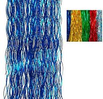 Дождик на ёлку №303 ш10см,в50см,двухсл.,волна,цветной А4060Д