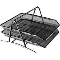 Лоток гориз.2-секц. deVENTE 3101702 35*29*18,5,металл.,черный