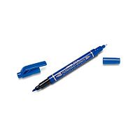 Маркер перм. для CD Pentel "Pen Twin Tip New" N75W-CE синий,двусторон.,пулев.,0,3-1,2мм