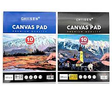 Скетчбук А4+  10л. INTELLIGENT "Для акрила и масляных красок" DJ-26/DD-222 холст,хлопок,280гр/м2