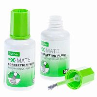 Коррект. жидкость 20мл ХАТ X-Mate 071178 с кисточкой на хим. основе