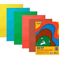 Фетр  5л. 5цв. А4 deVENTE "Яркие цвета" 8113201 1,5мм,жёсткий