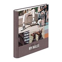 Тетрадь на кольцах 120л. (клетка) АППЛИКА "Увлечения. My rules" 45952 глянц.лам.