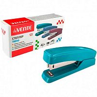 Степлер №10 12л. deVENTE "Trend" 4142505 пластик,изумрудно-бирюзовый,к/к
